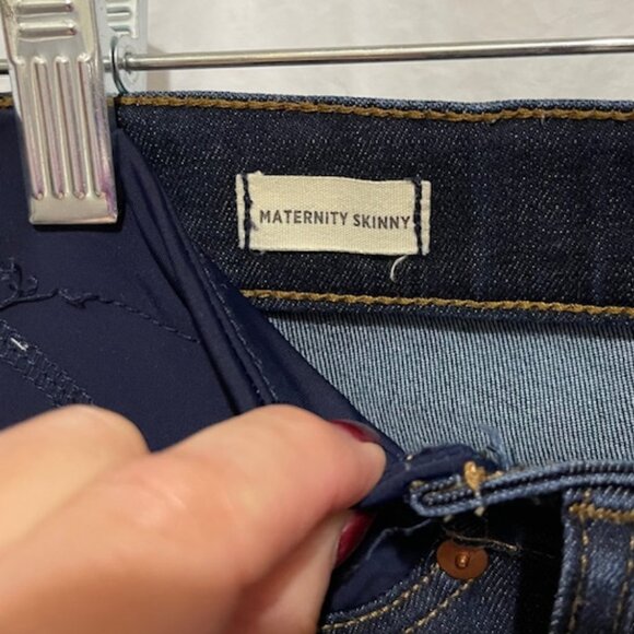 Madewell Size 25 Maternity Adjustable Skinny Jeans in Lakespur Wash - Picture 6 of 10